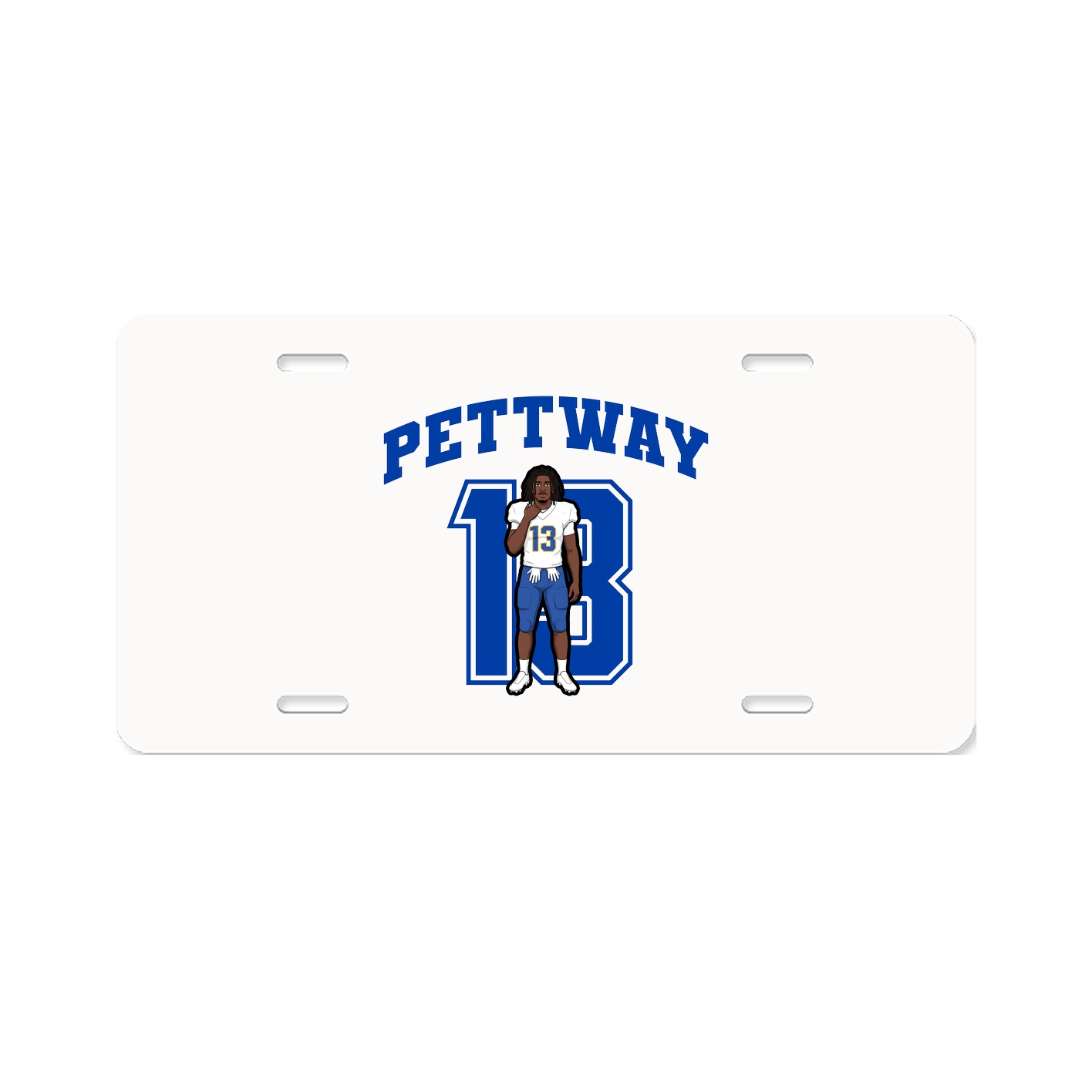 License Plate — Number in Classic