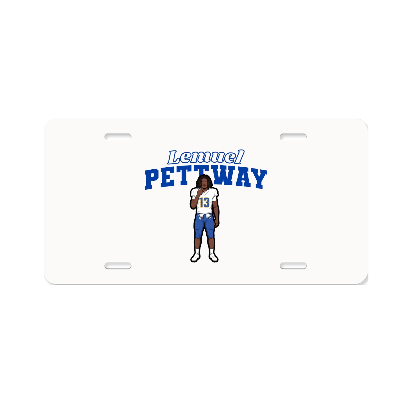 License Plate — Name Arch in Classic