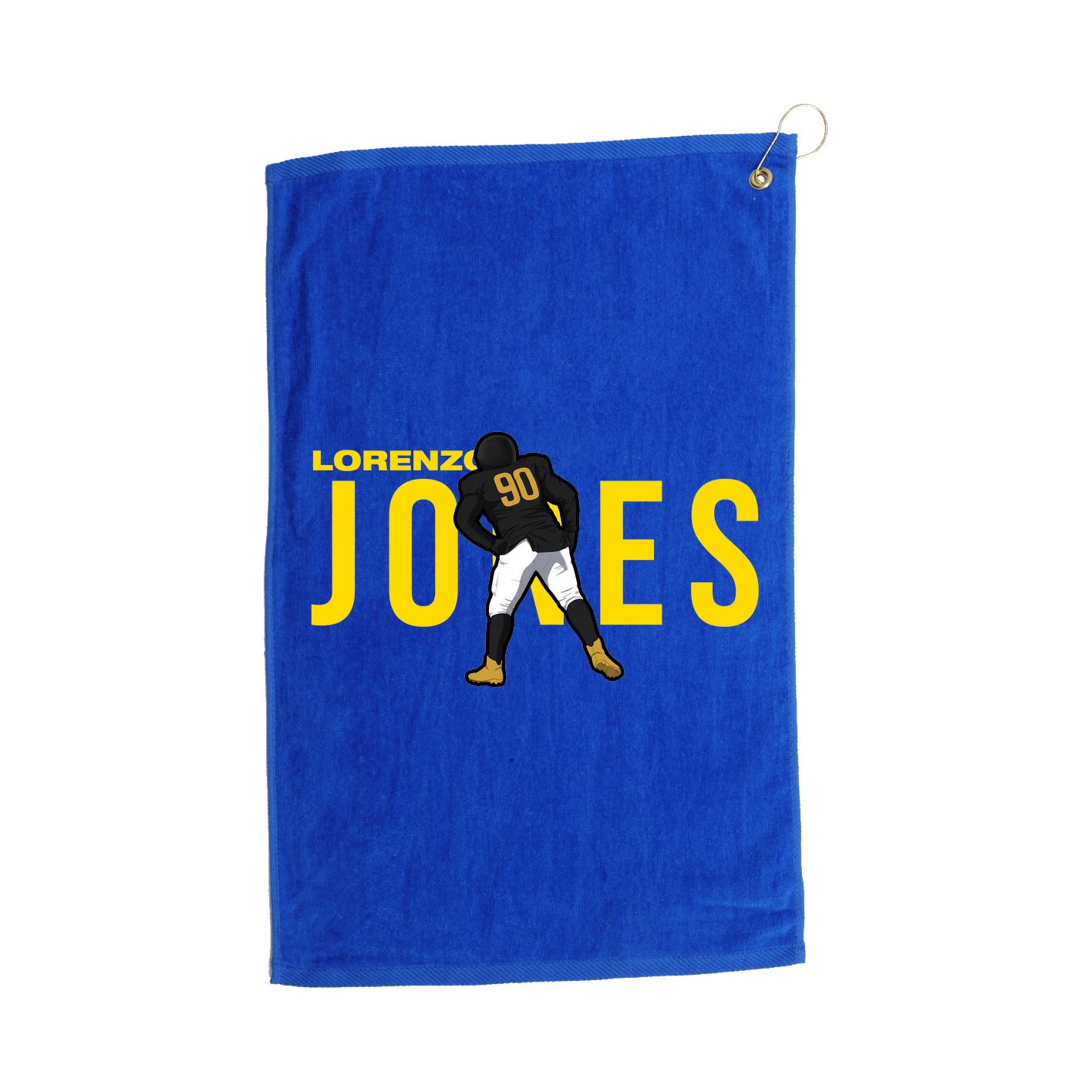 Golf Towel — Player Name in Royal