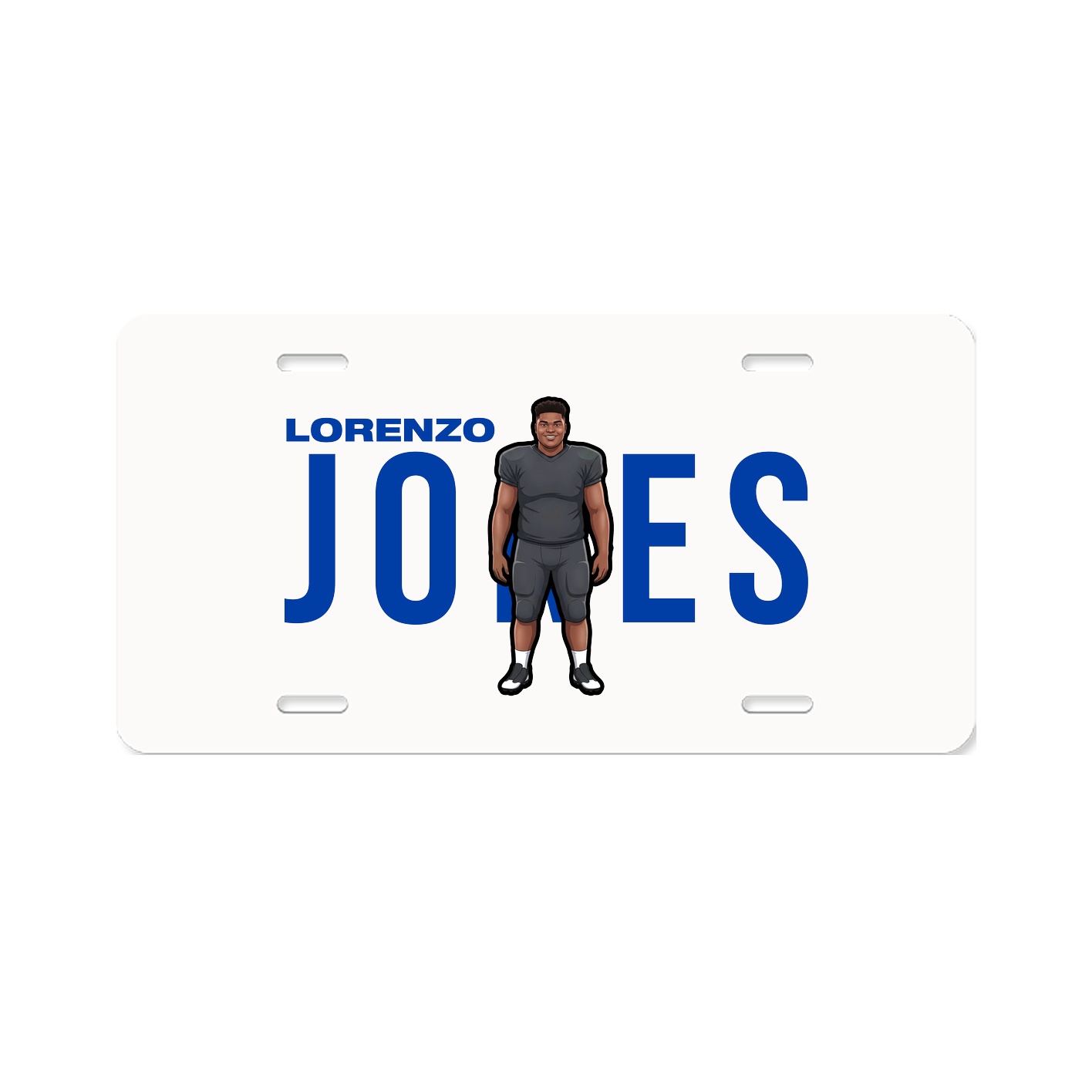 License Plate — Player Name in Classic