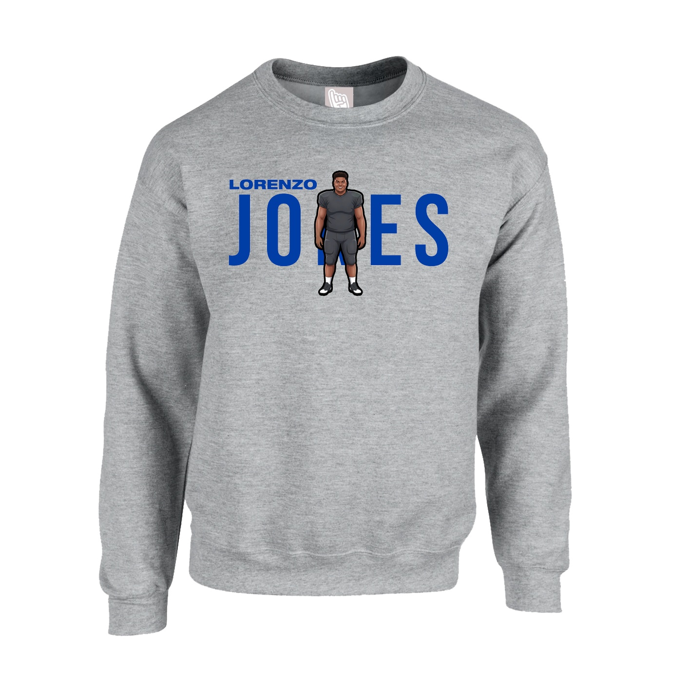 Fleece Crew — Player Name in Grey