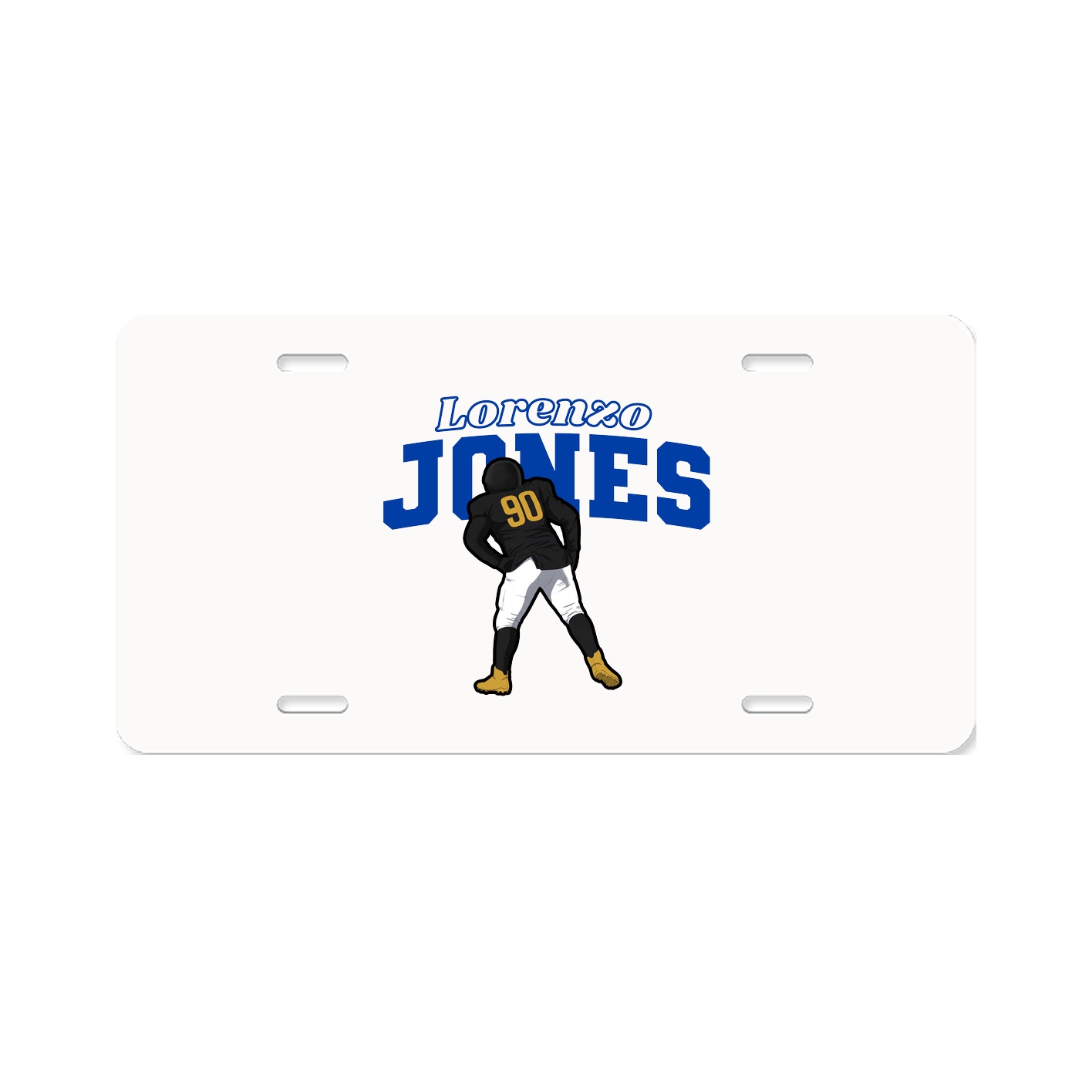 License Plate — Name Arch in Classic