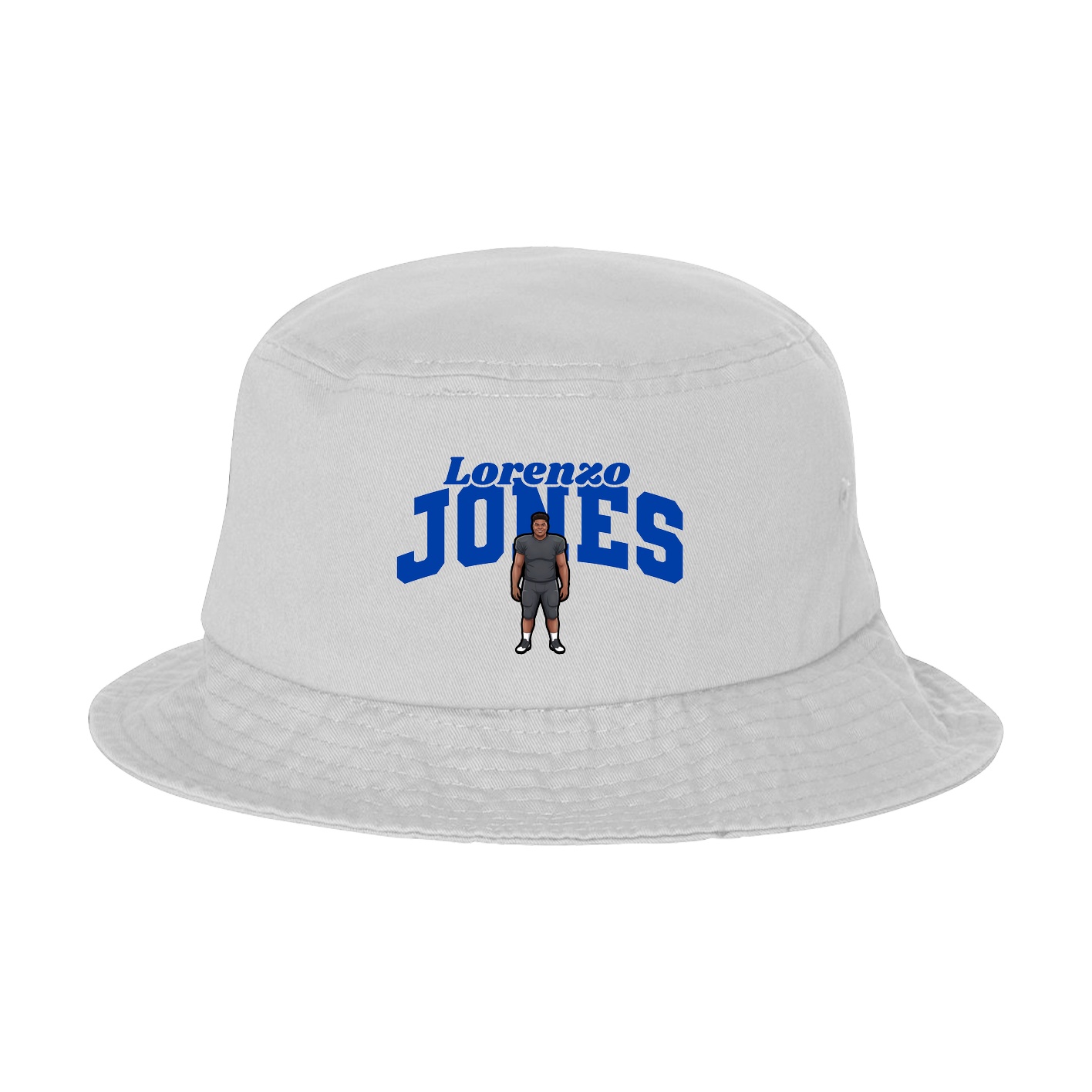 Bucket Cap — Signature Arch in White