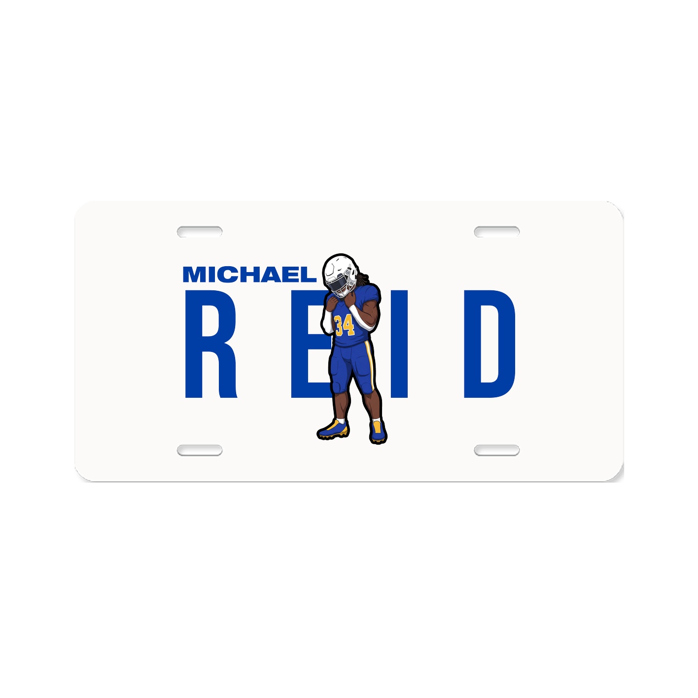 License Plate — Player Name in Classic