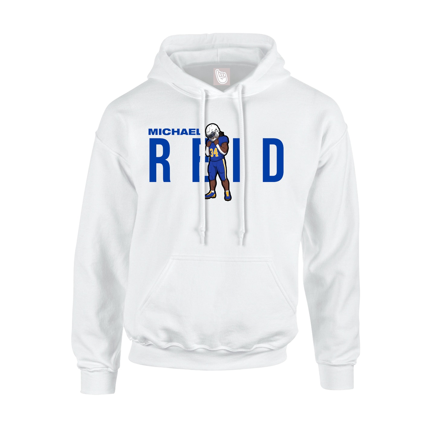 Youth Hoodie — Player Name in White
