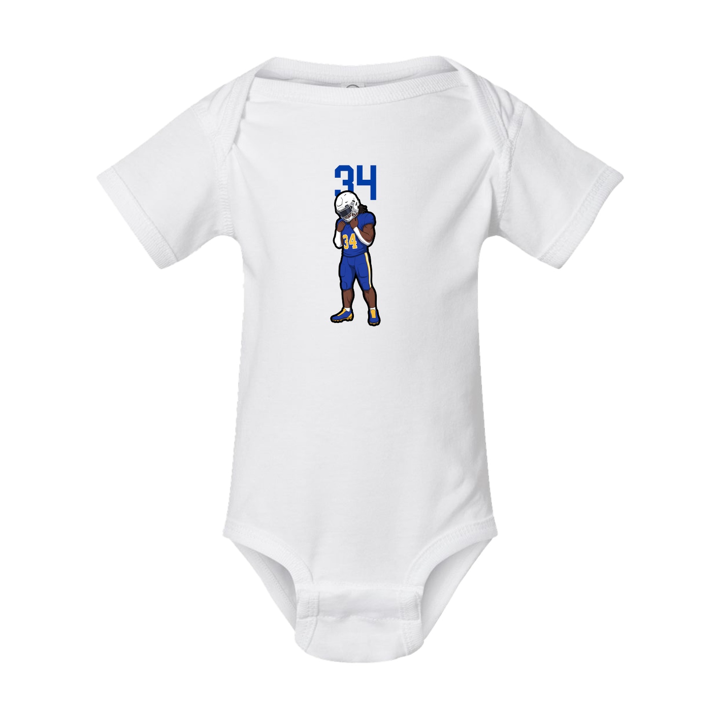 Baby Onesie — Number Top in White