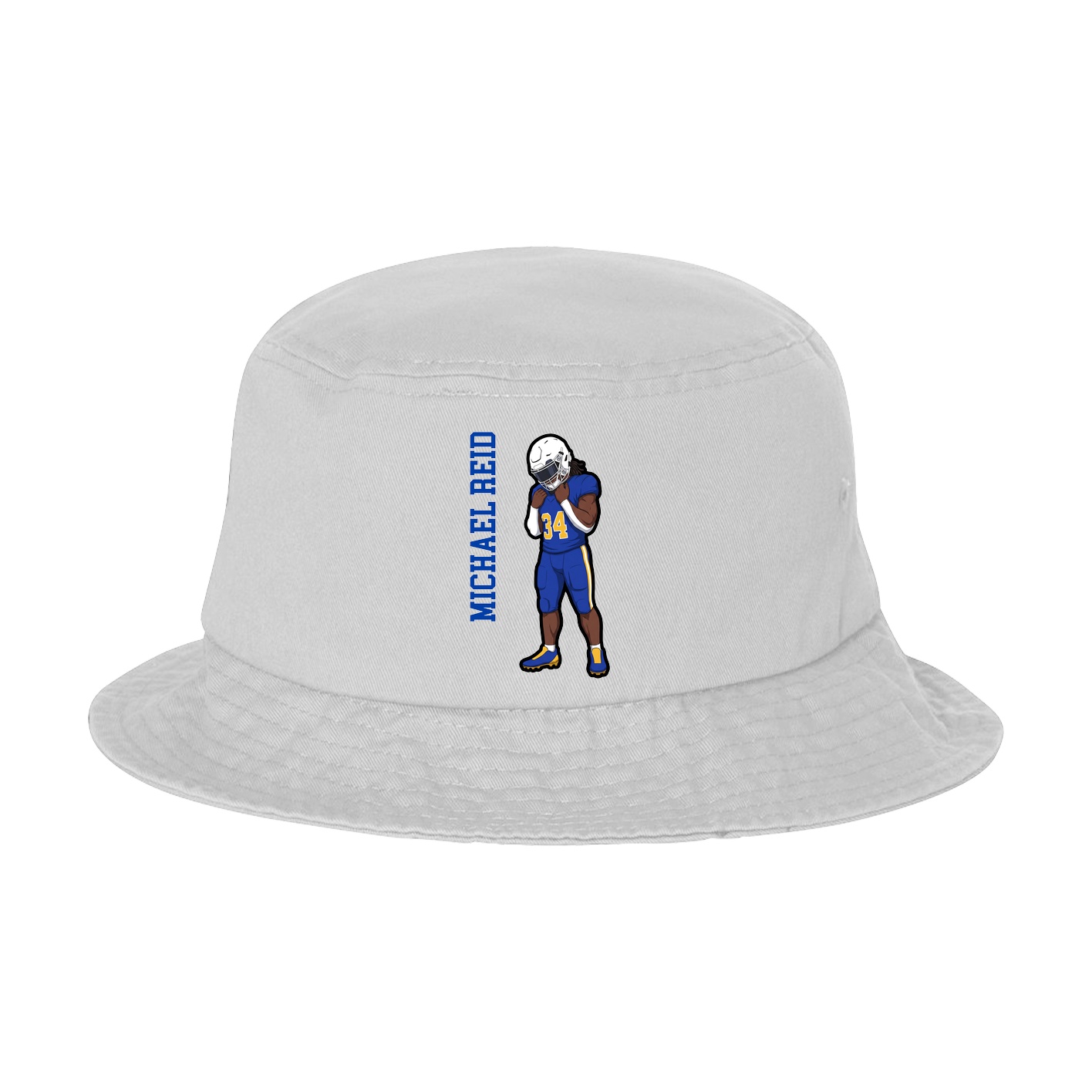 Bucket Cap — Name Vertical in White