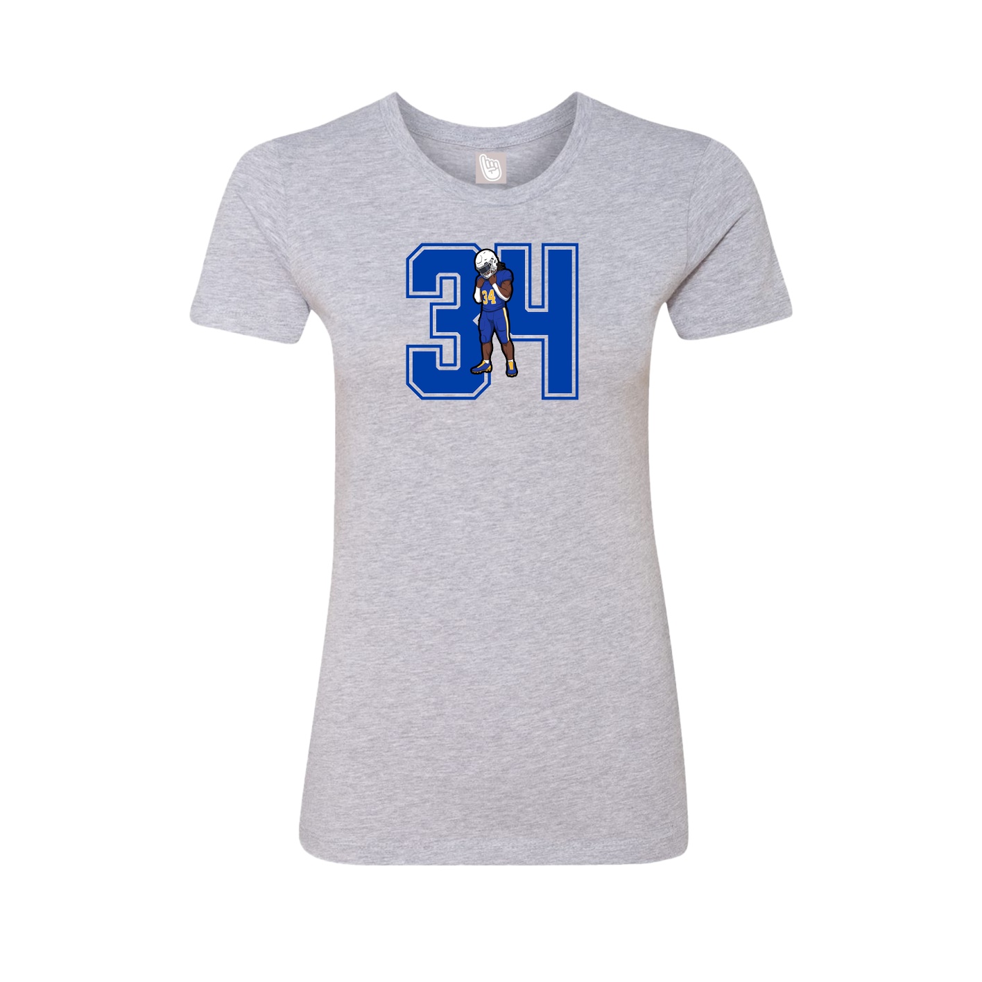 Womens Tee — Number in Grey