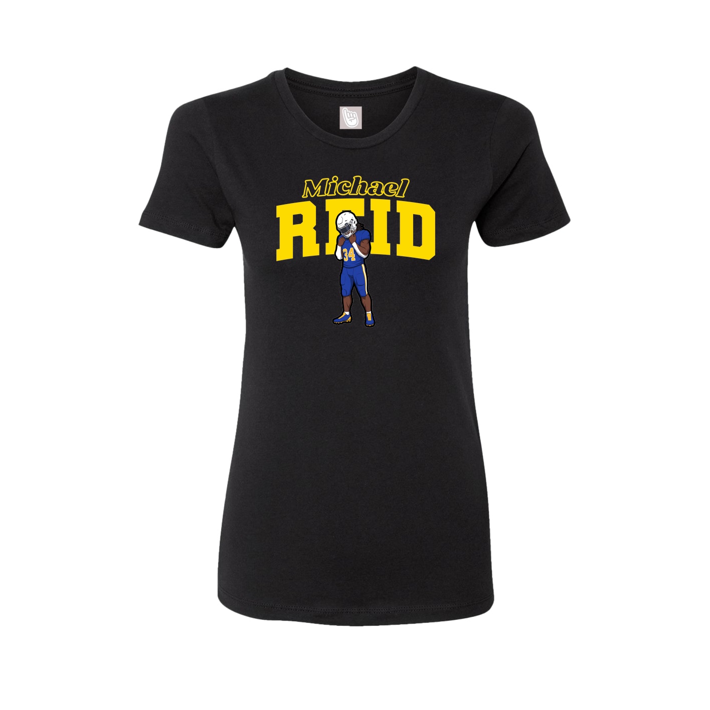 Womens Tee — Name Arch in Black