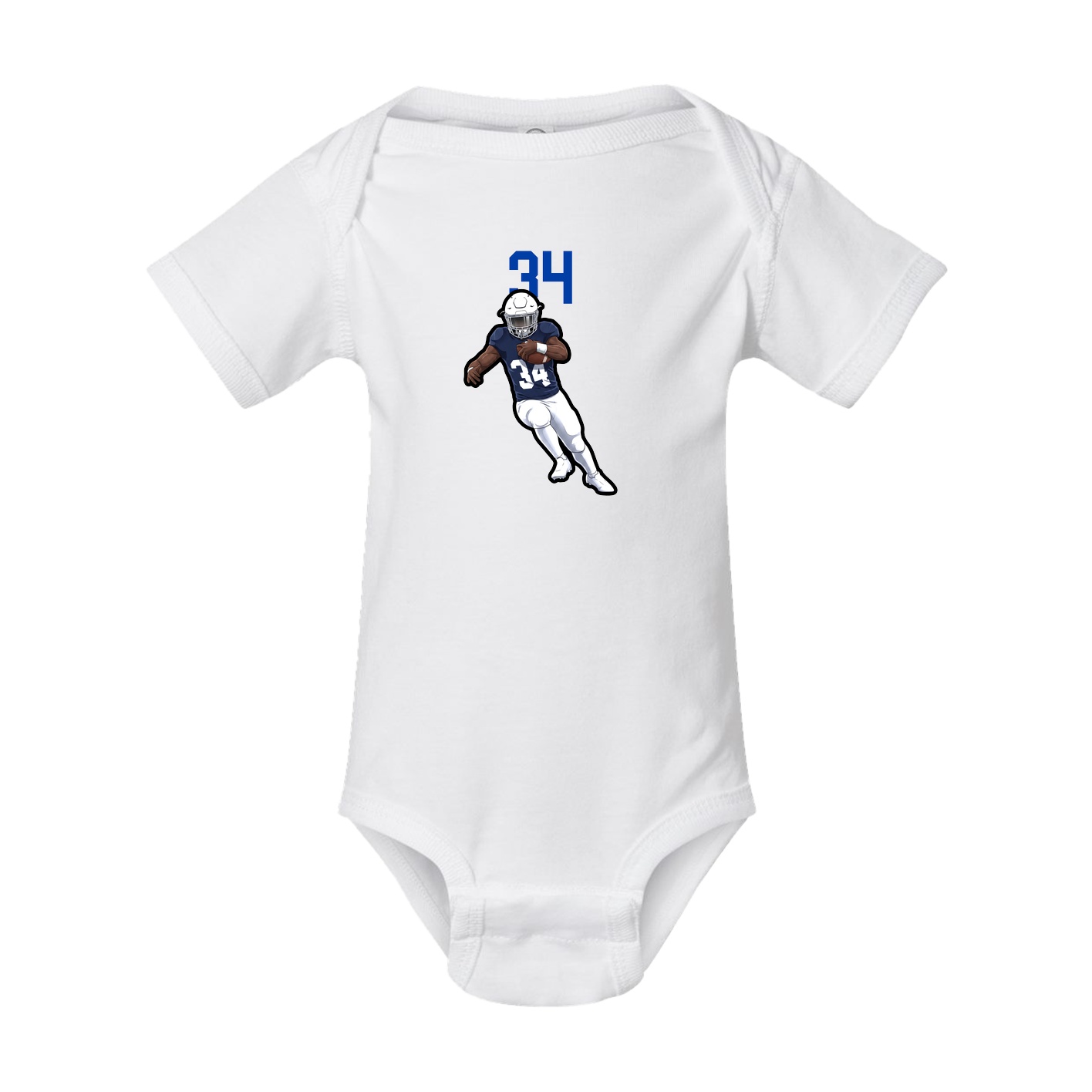 Baby Onesie — Number Top in White