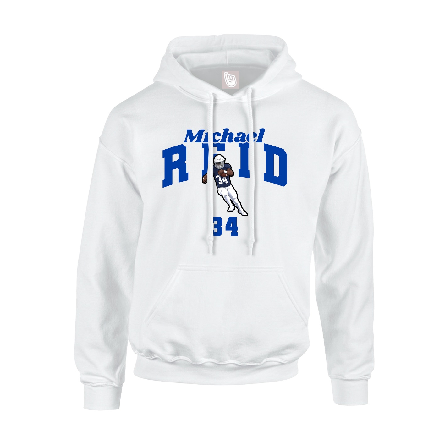 Youth Hoodie — Signature Arch in White