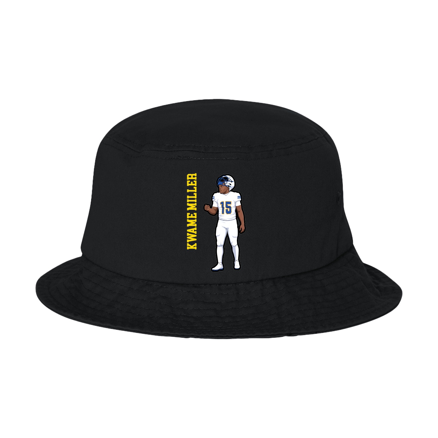 Bucket Cap — Name Vertical in Black