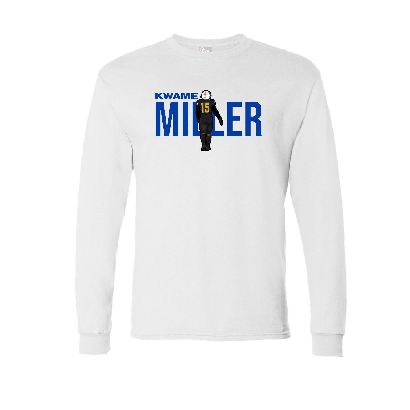 Long Sleeve Tee — Player Name in White