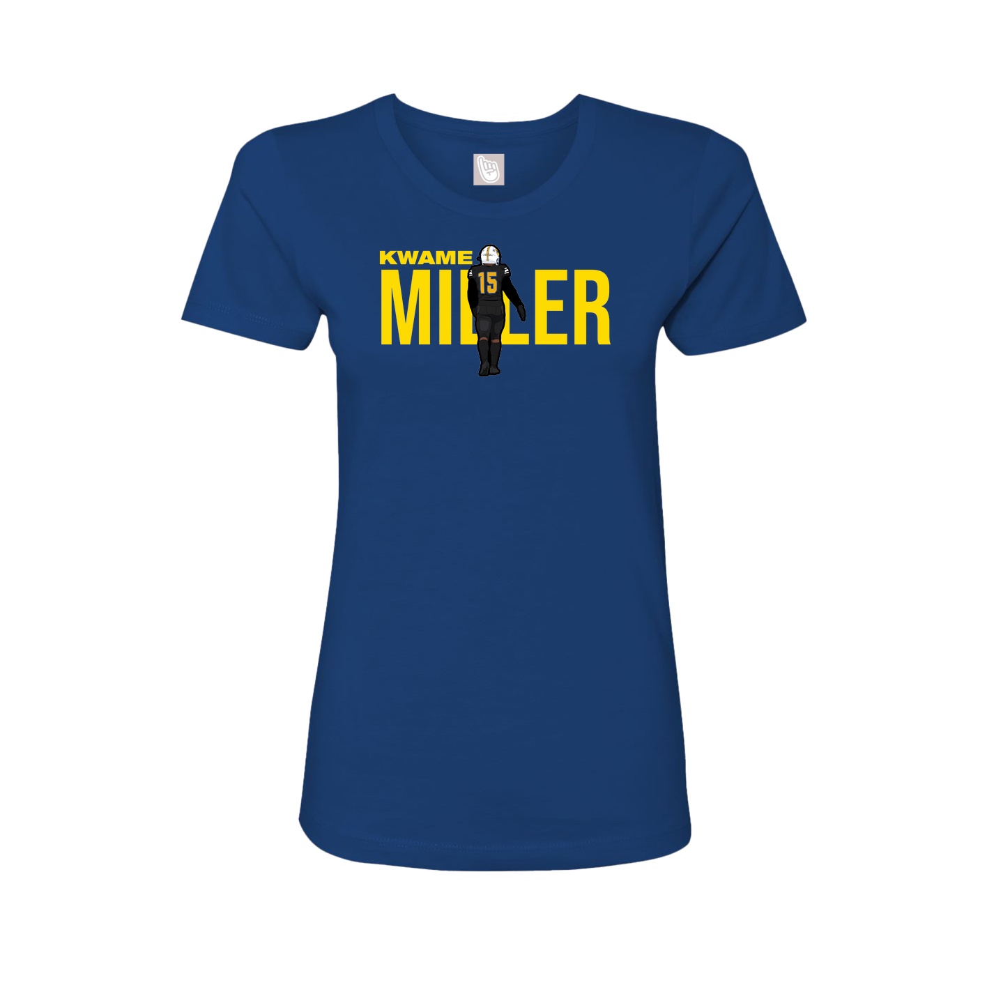 Womens Tee — Player Name in Royal