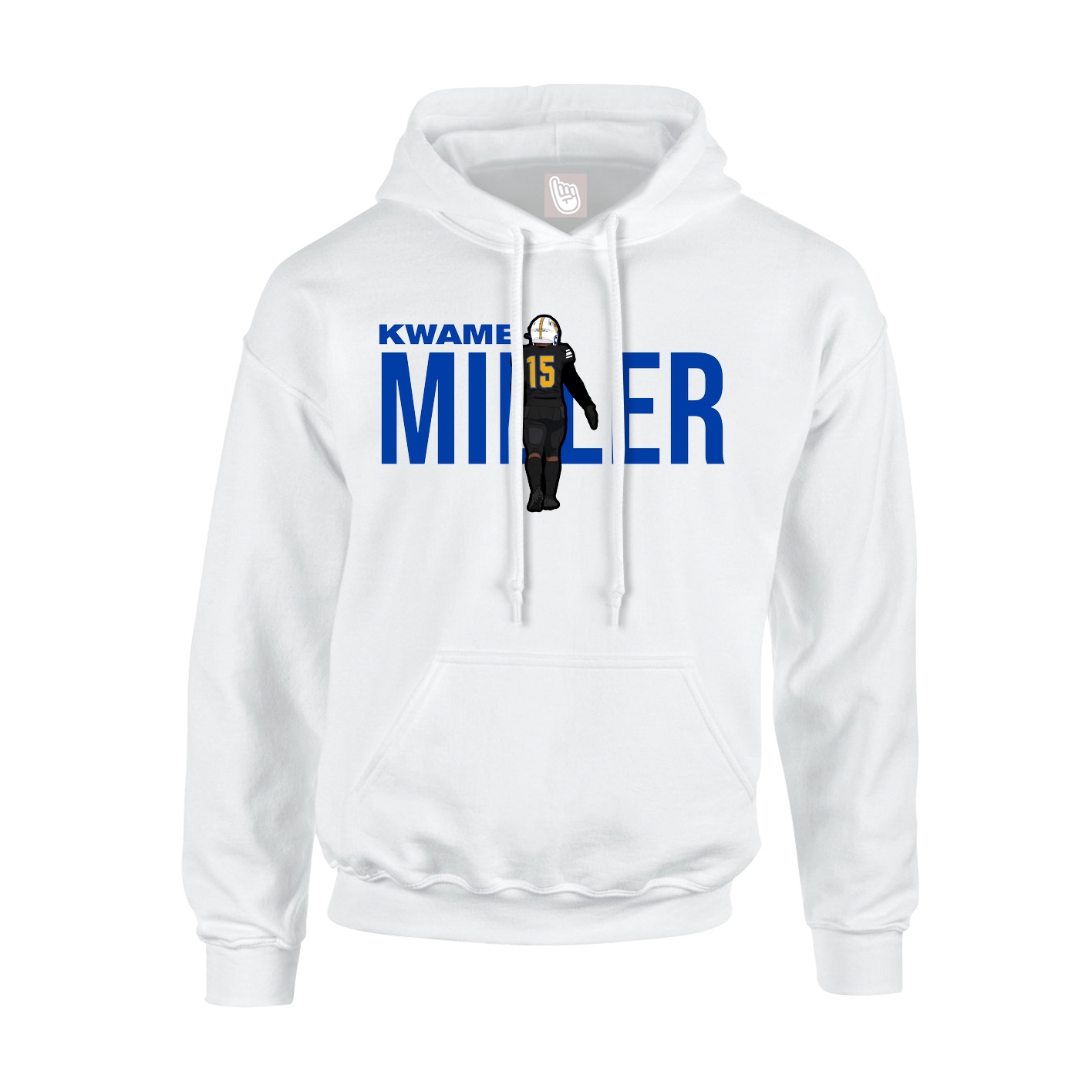 Youth Hoodie — Player Name in White