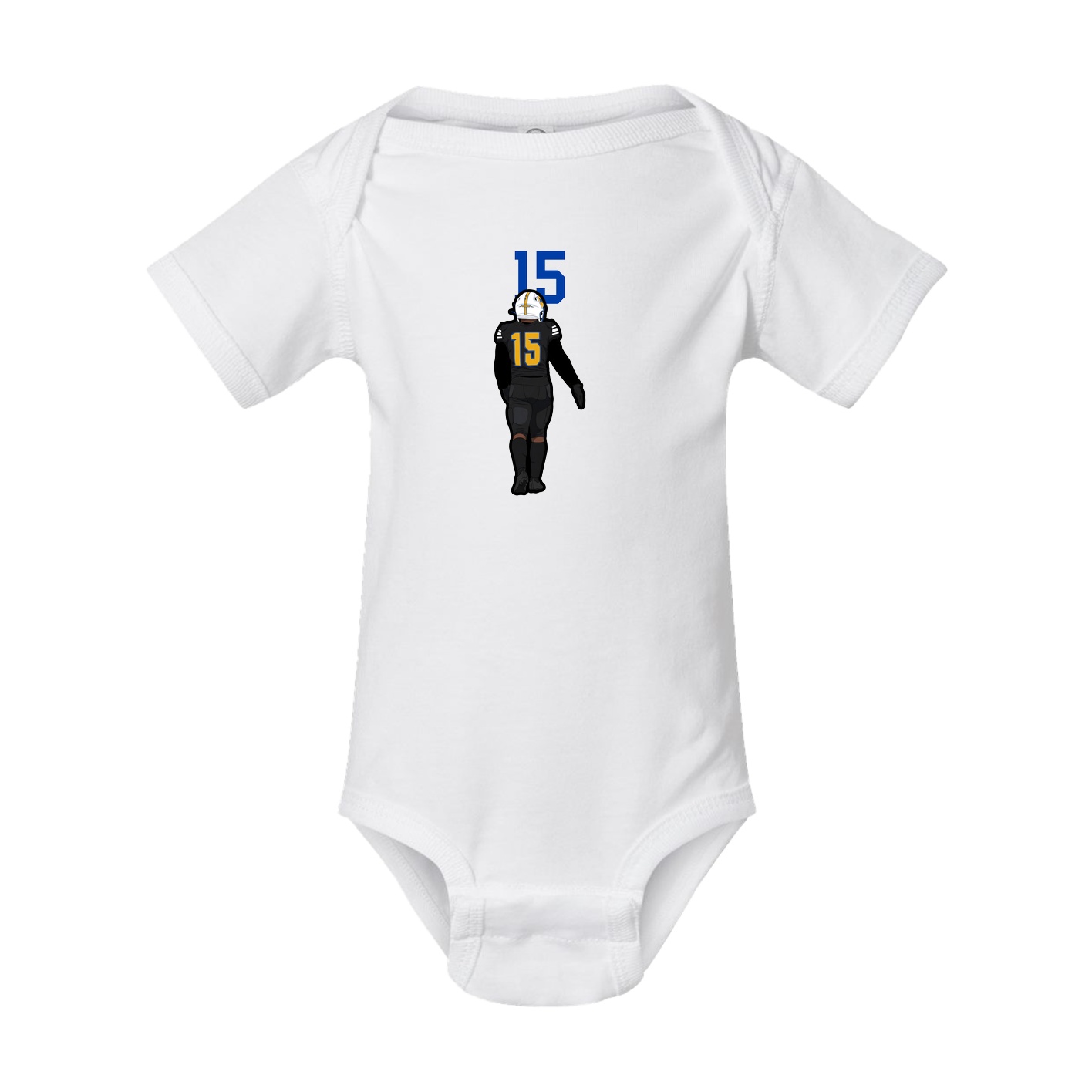 Baby Onesie — Number Top in White