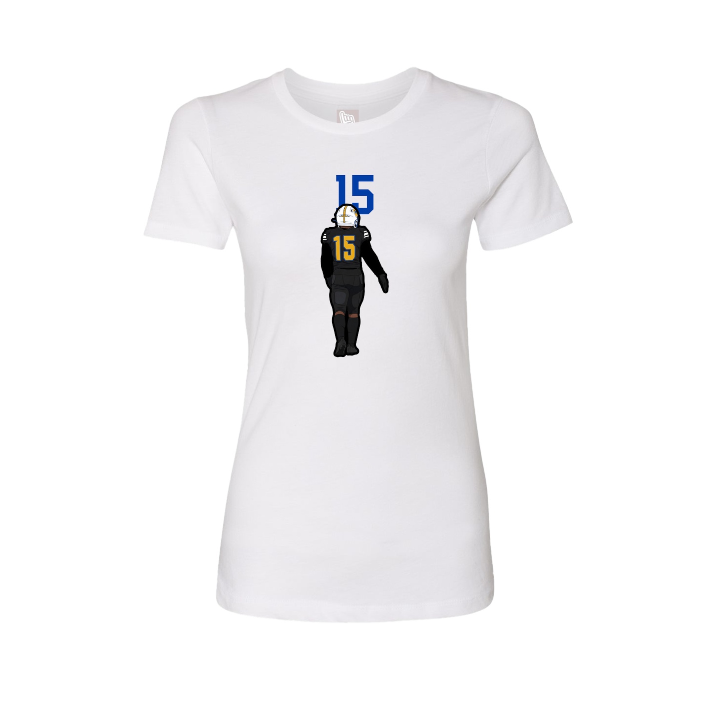 Womens Tee — Number Top in White