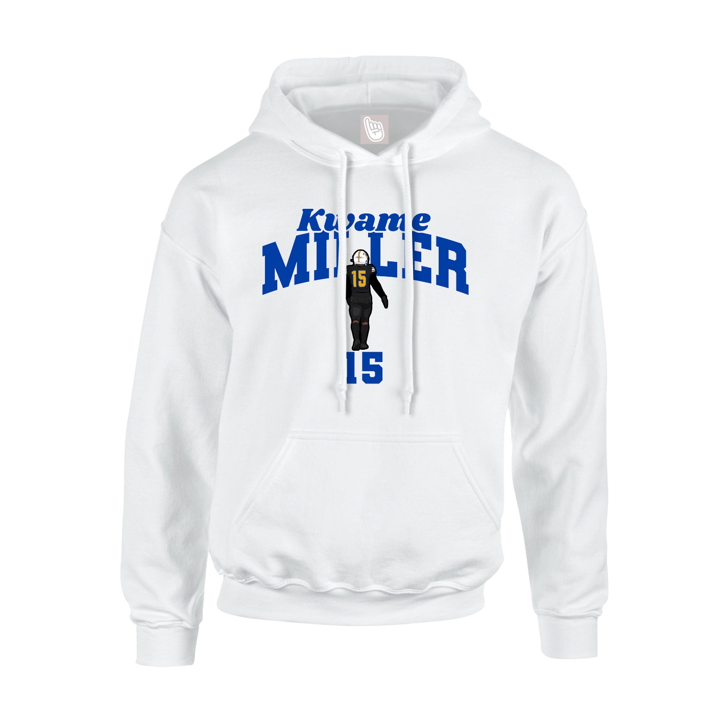 Hoodie — Signature Arch in White