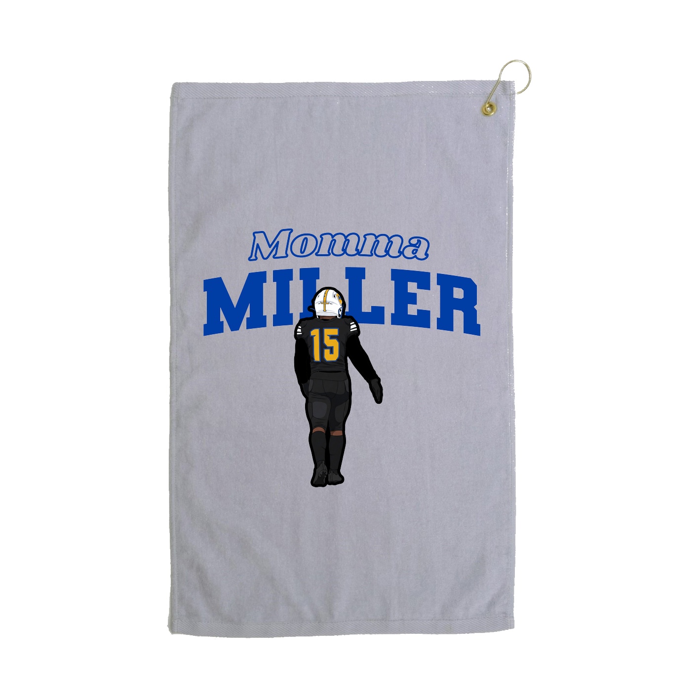 Golf Towel — Mothers Day Block in Grey