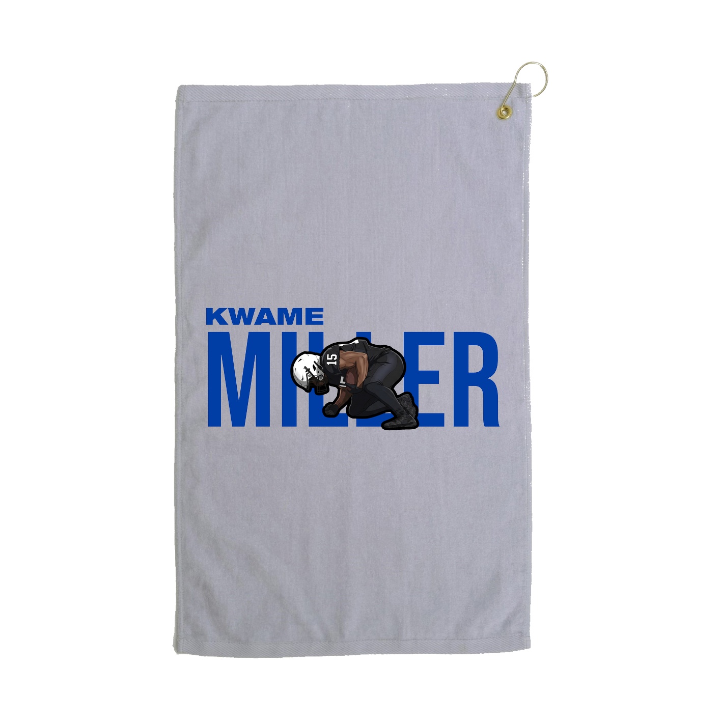 Golf Towel — Player Name in Grey