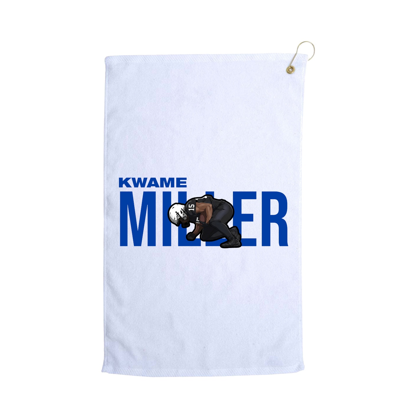 Golf Towel — Player Name in White