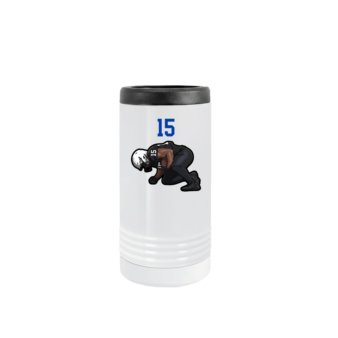 Slim Beverage Holder — Number Top in White