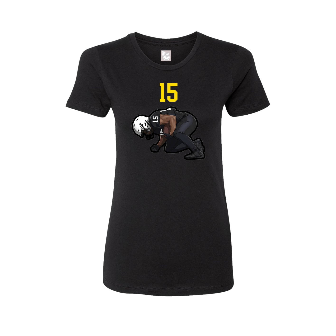 Womens Tee — Number Top in Black