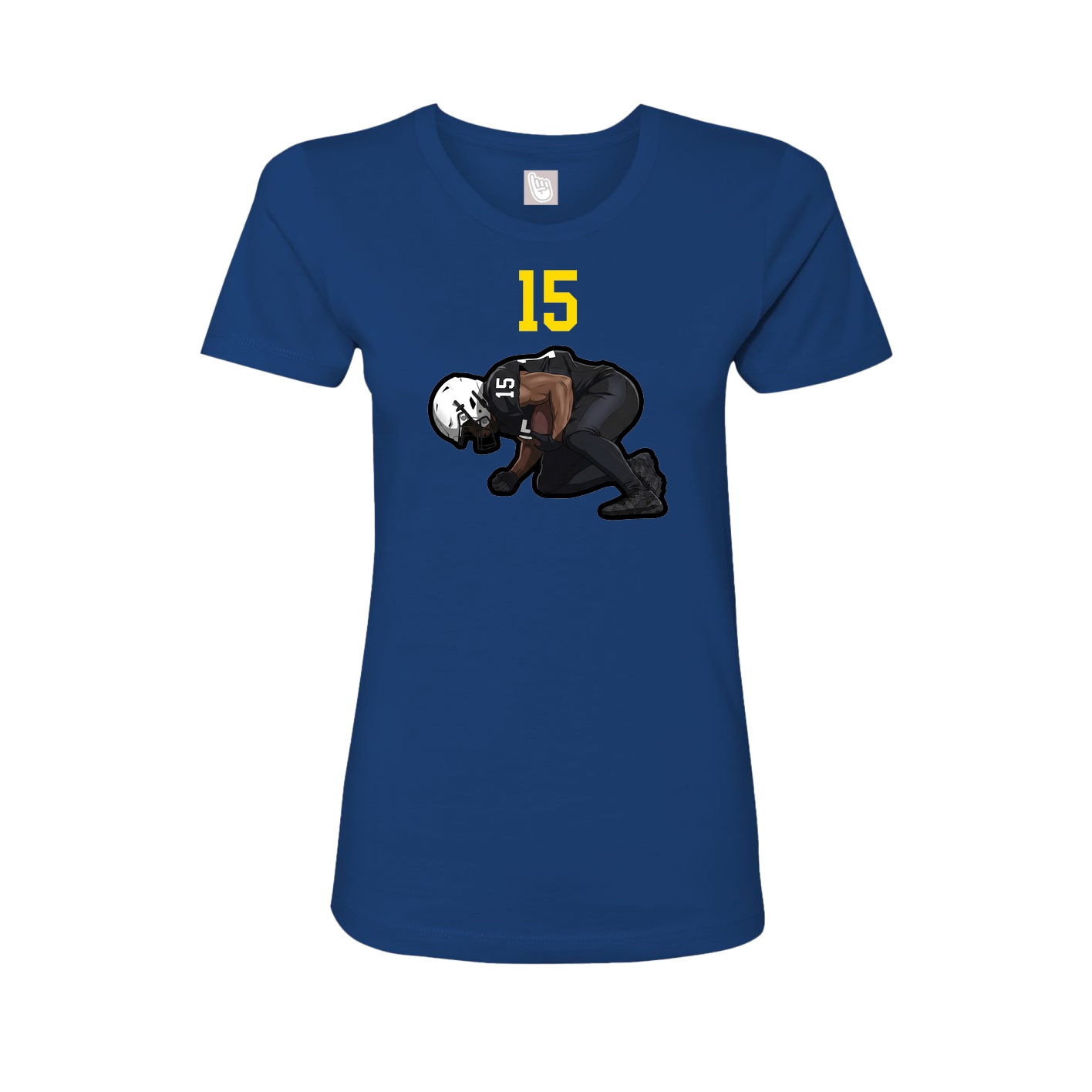 Womens Tee — Number Top in Royal