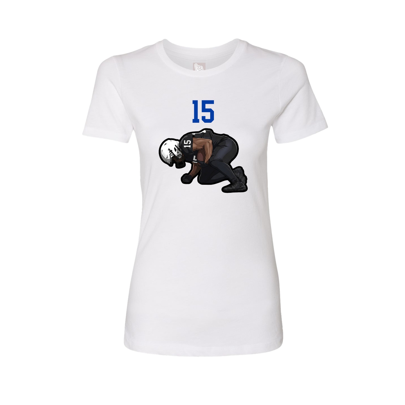 Womens Tee — Number Top in White