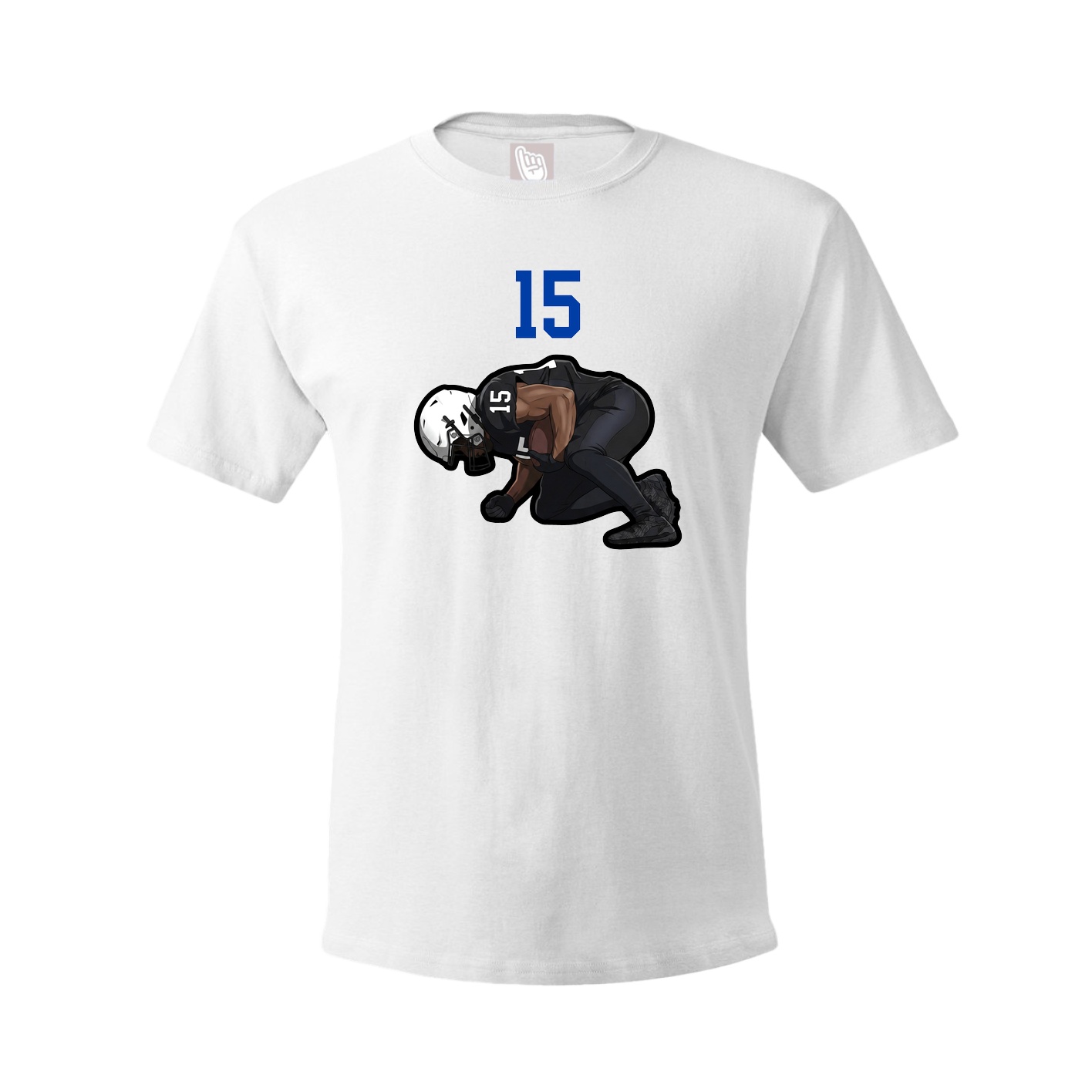 Youth Tee — Number Top in White