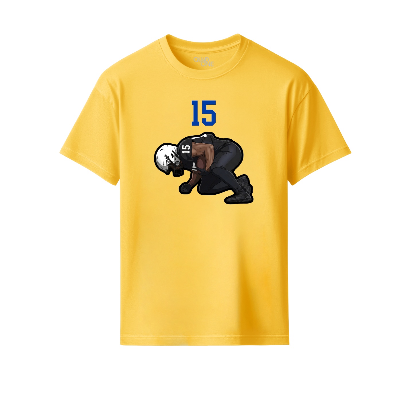 Youth Tee — Number Top in Yellow