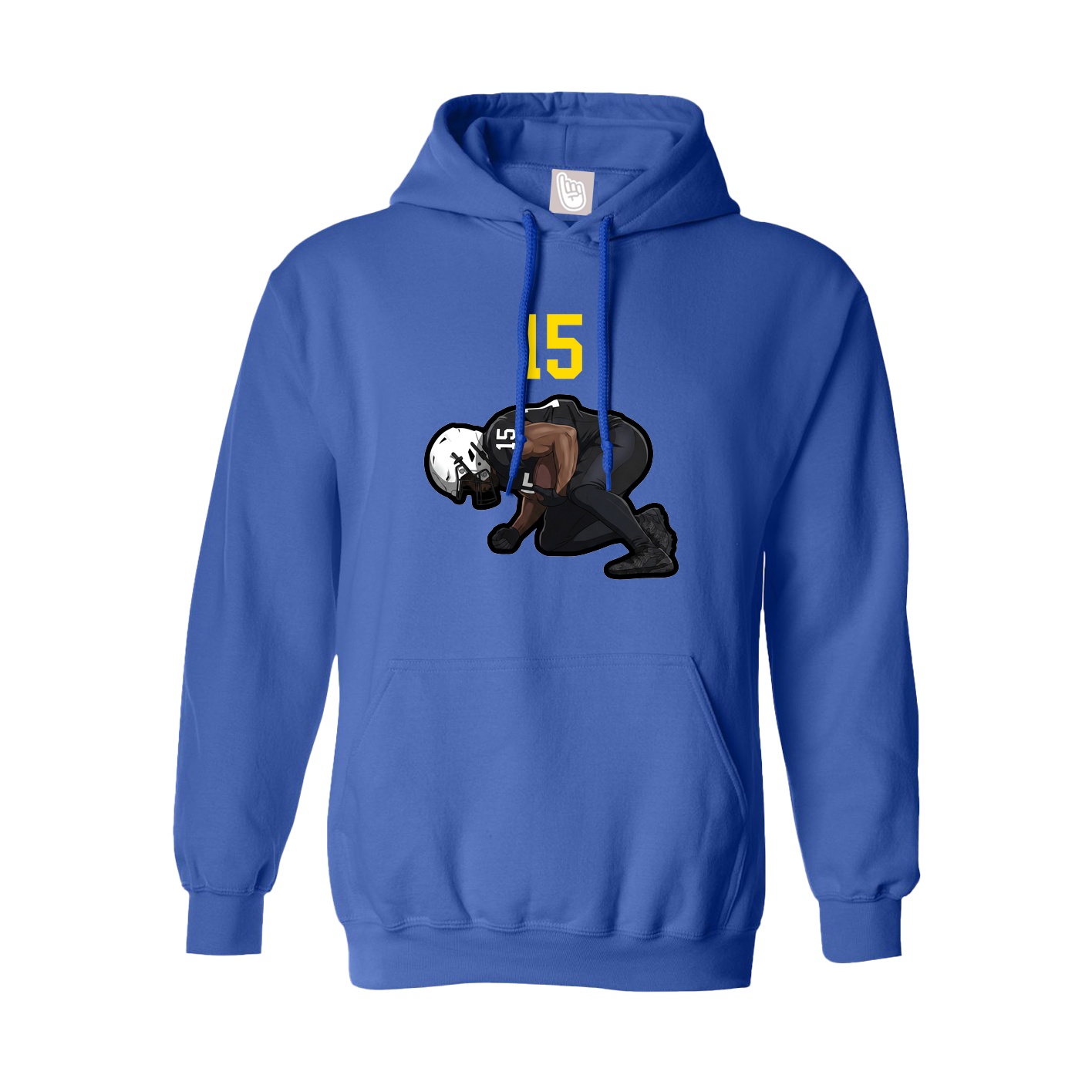 Hoodie — Number Top in Royal