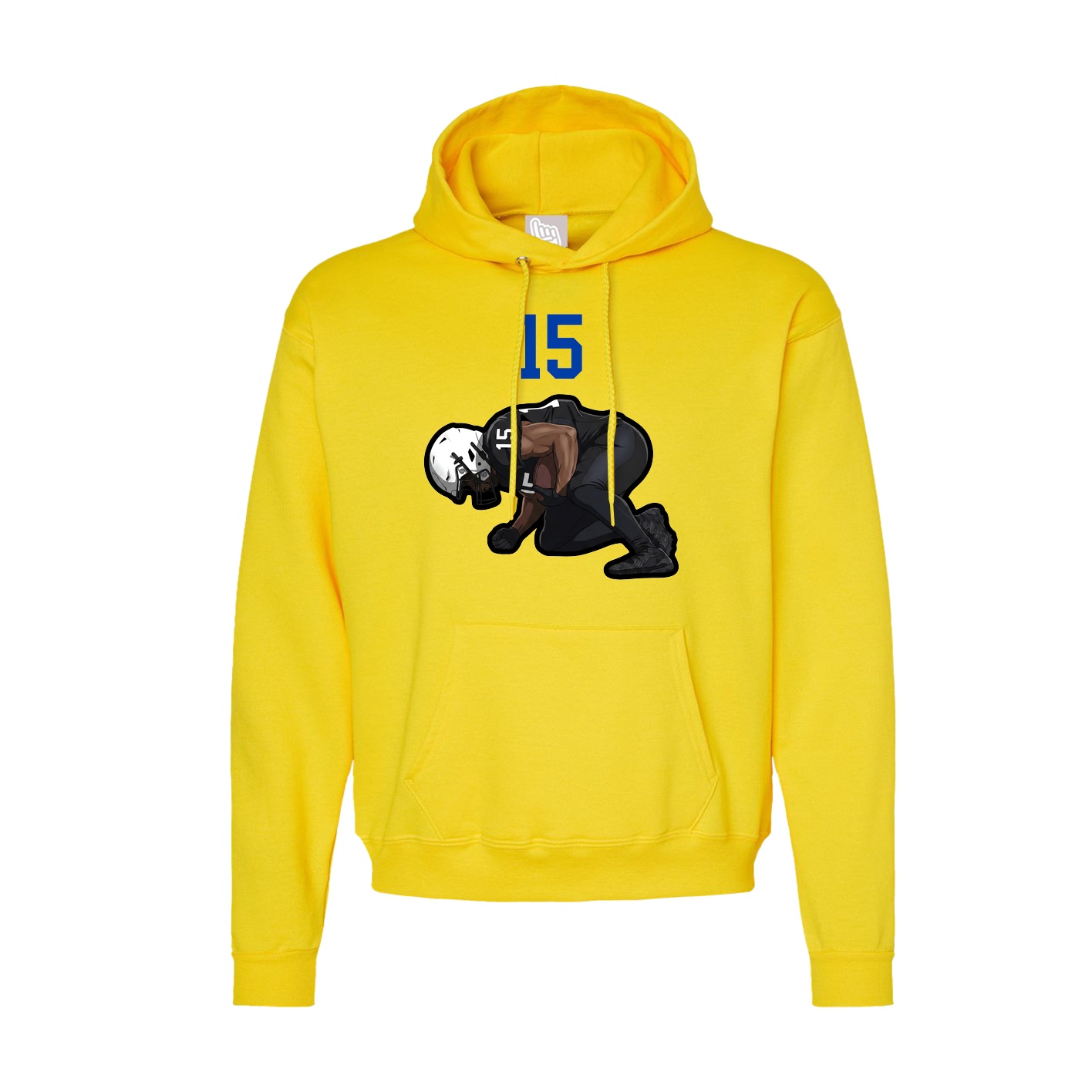 Hoodie — Number Top in Yellow