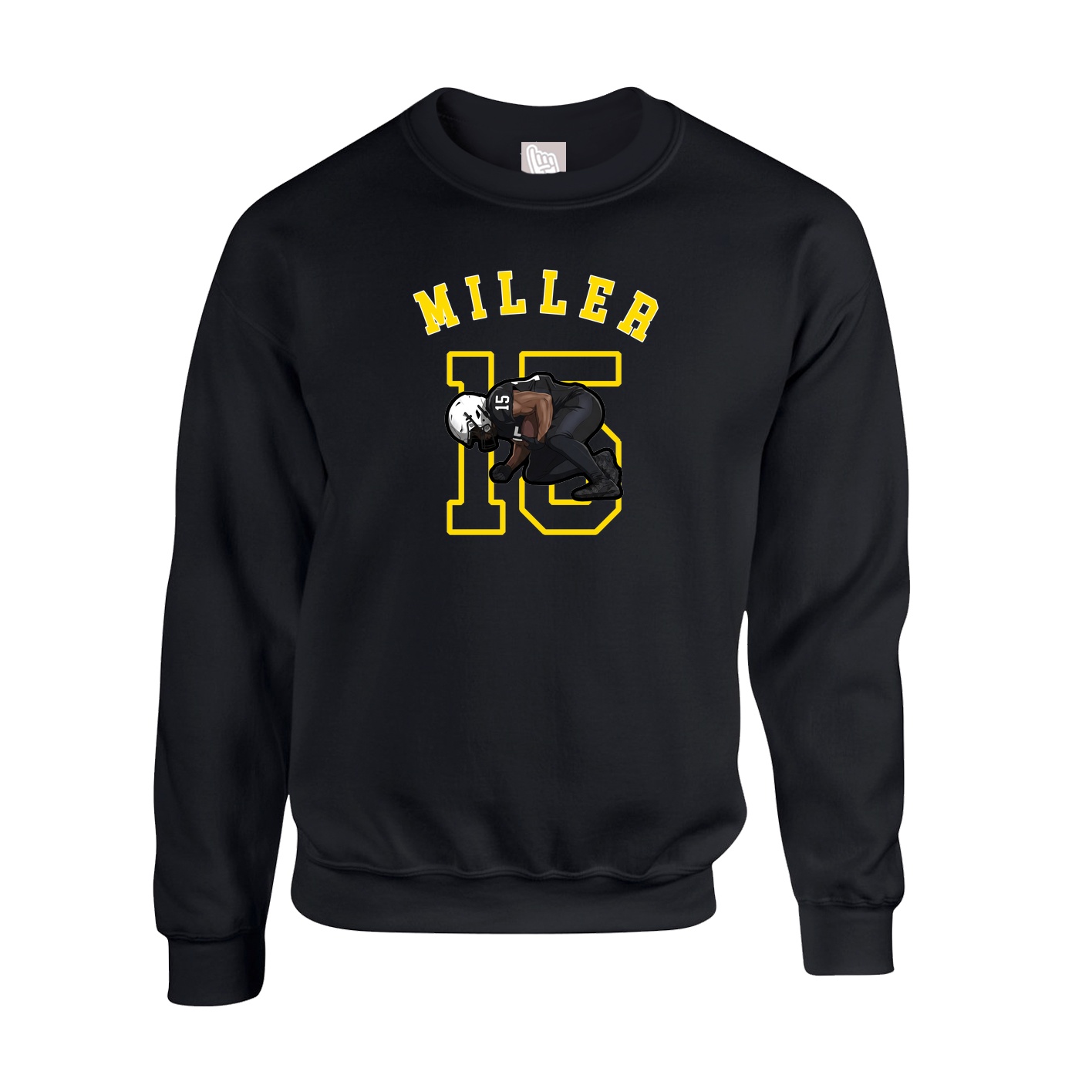 Fleece Crew — Shirsey Arch in Black
