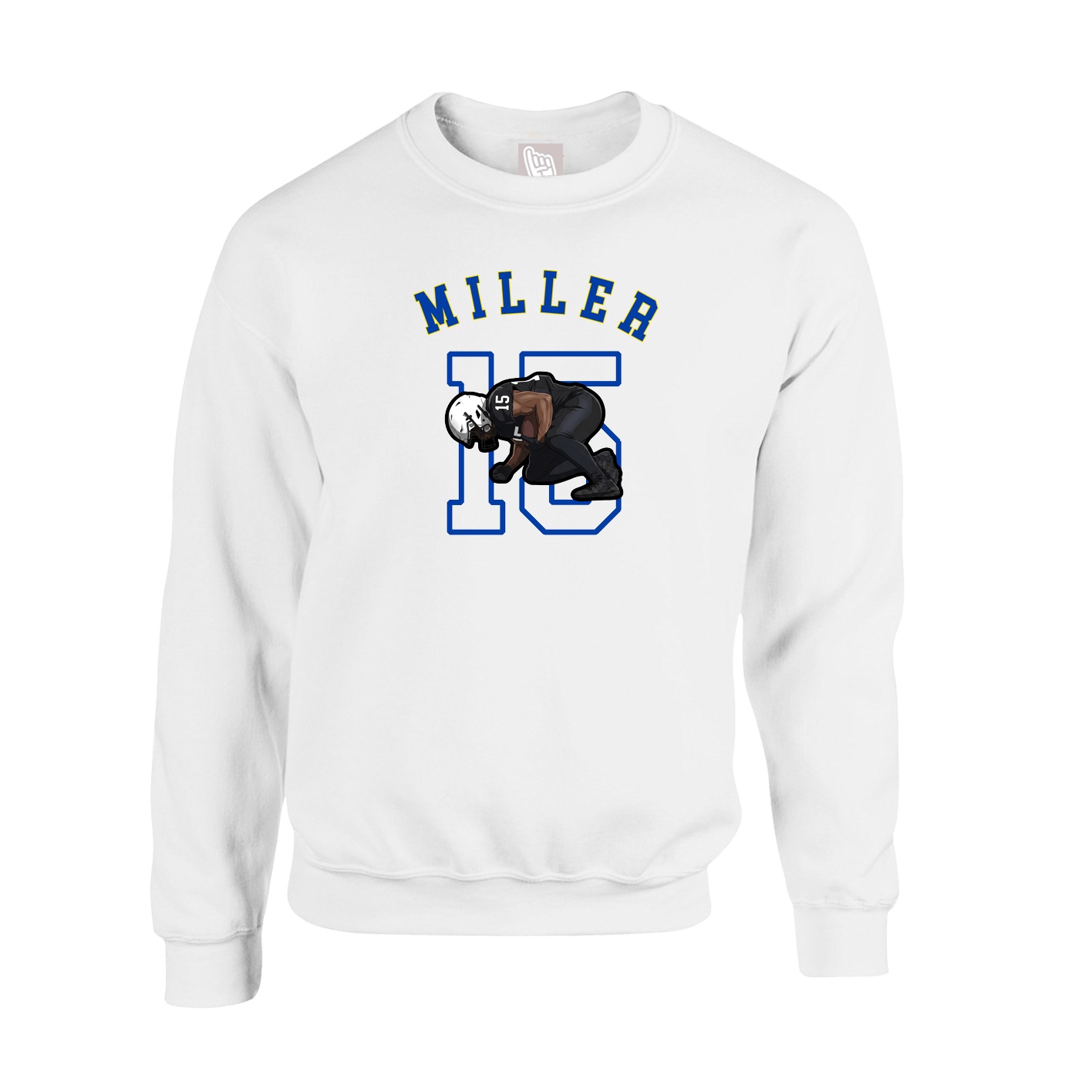 Fleece Crew — Shirsey Arch in White