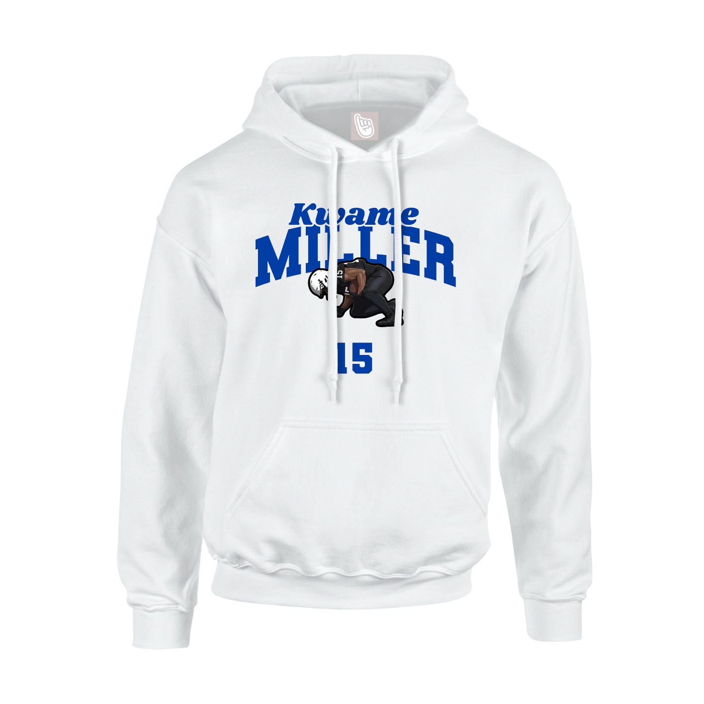 Hoodie — Signature Arch in White