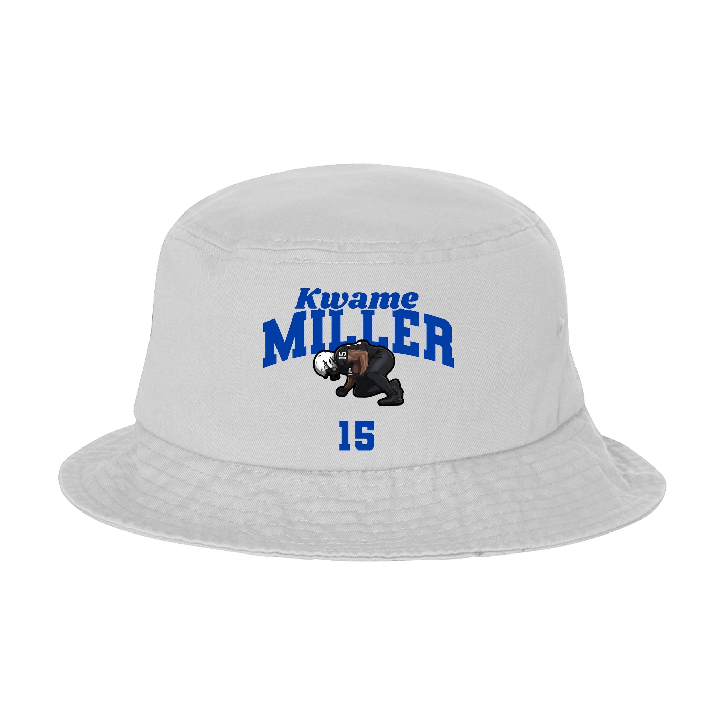 Bucket Cap — Signature Arch in White
