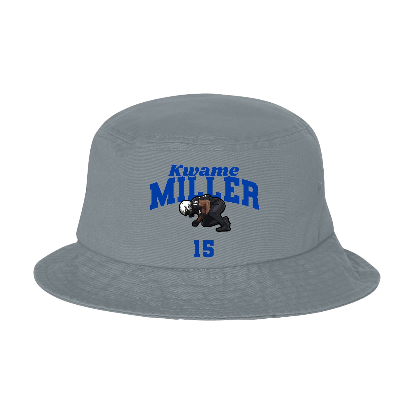 Bucket Cap — Signature Arch in Grey