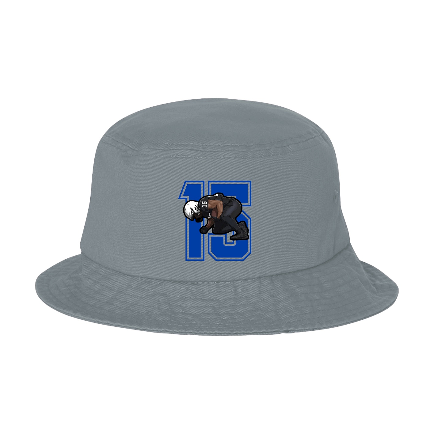 Bucket Cap — Number in Grey