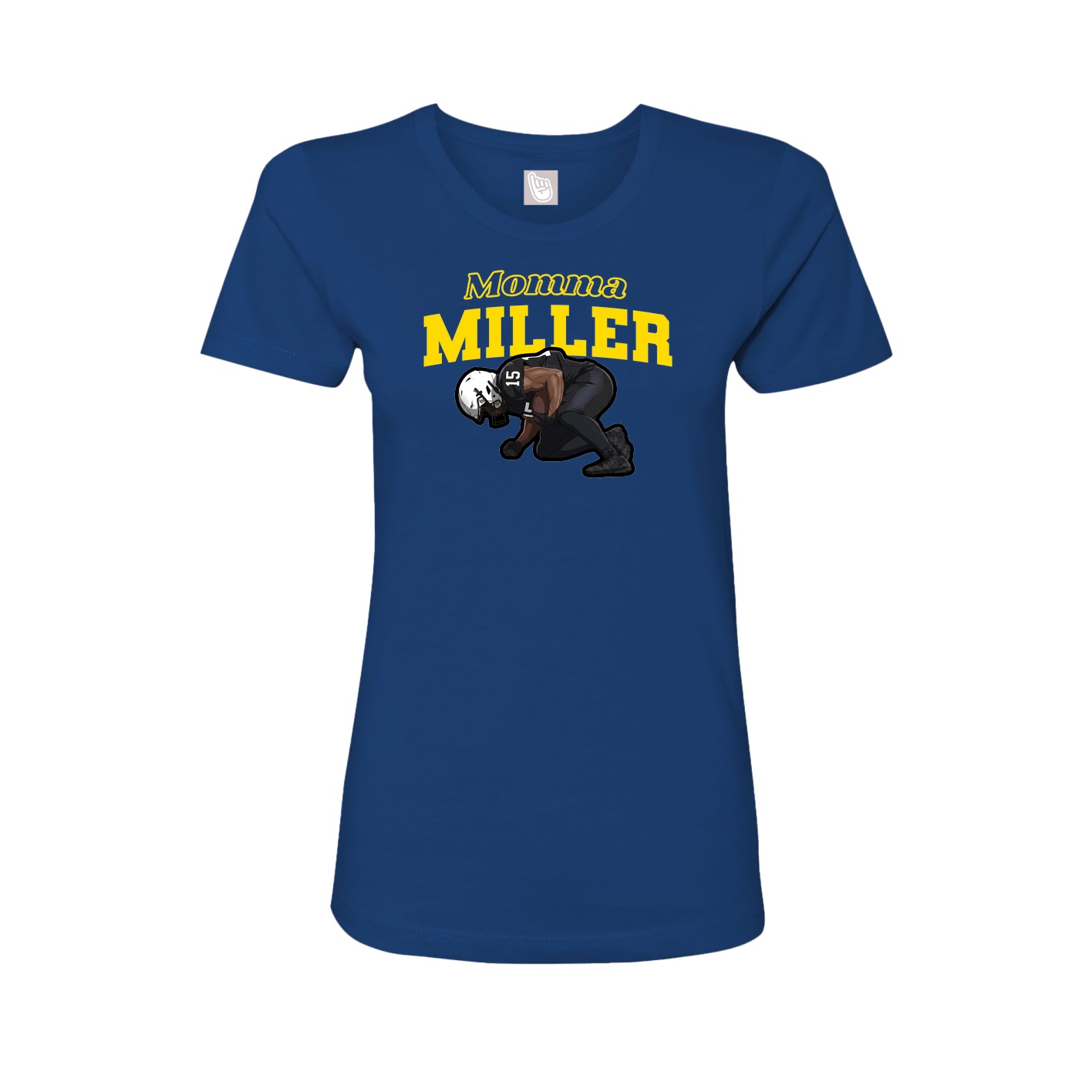 Womens Tee — Mothers Day Block in Royal