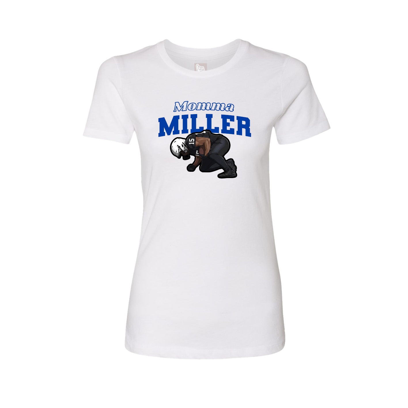 Womens Tee — Mothers Day Block in White