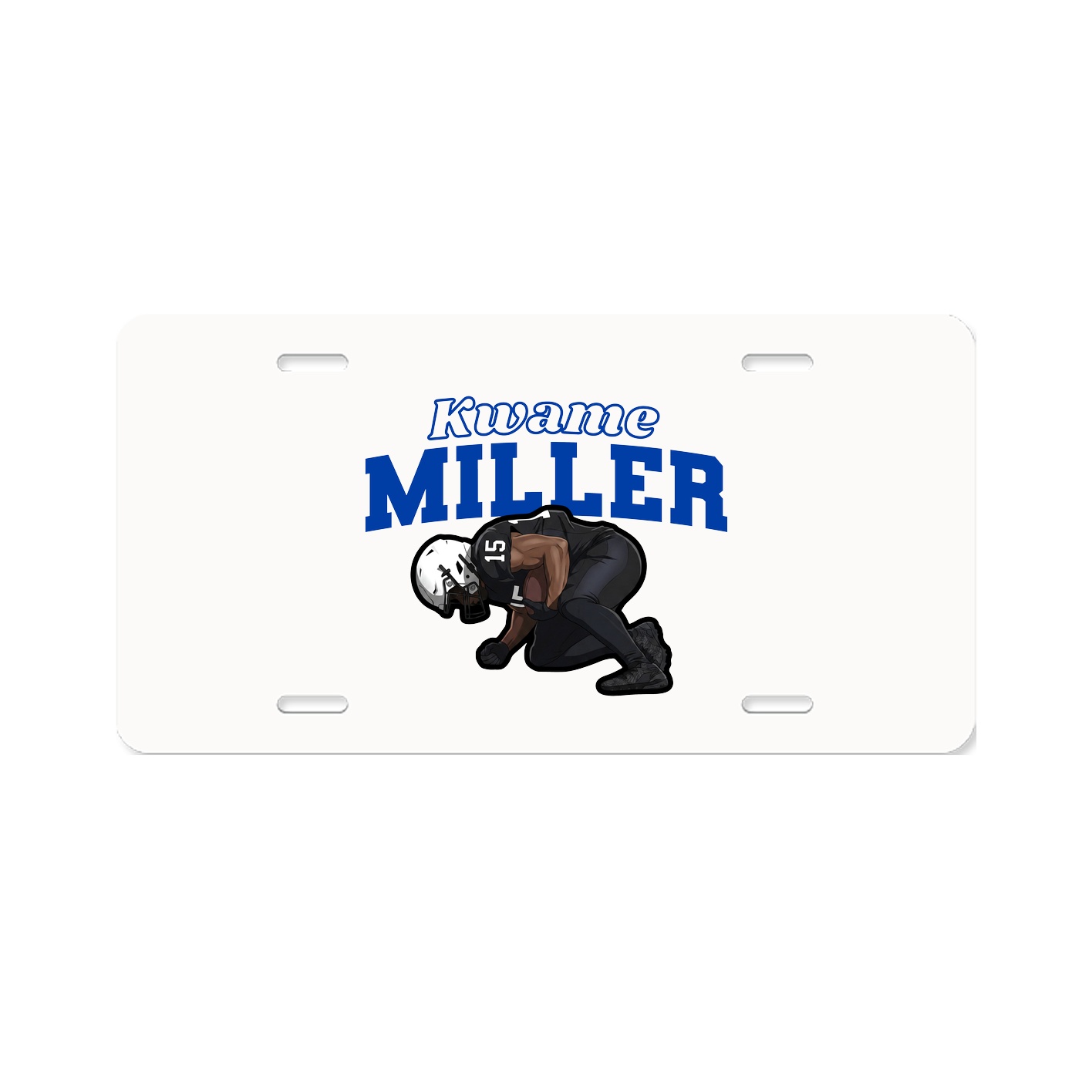 License Plate — Name Arch in Classic