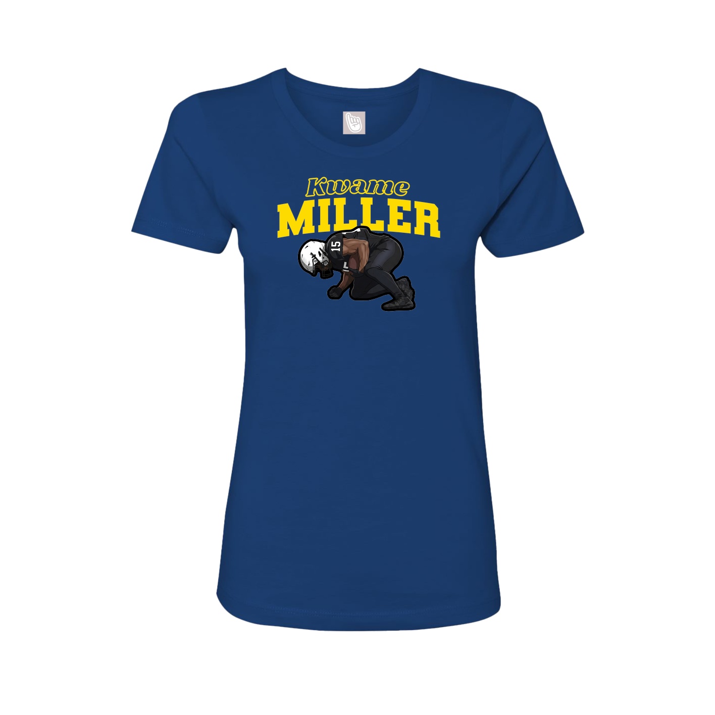 Womens Tee — Name Arch in Royal