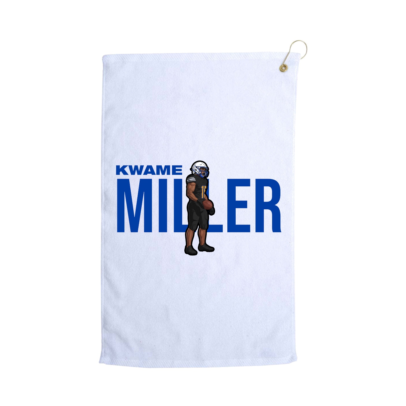 Golf Towel — Player Name in White