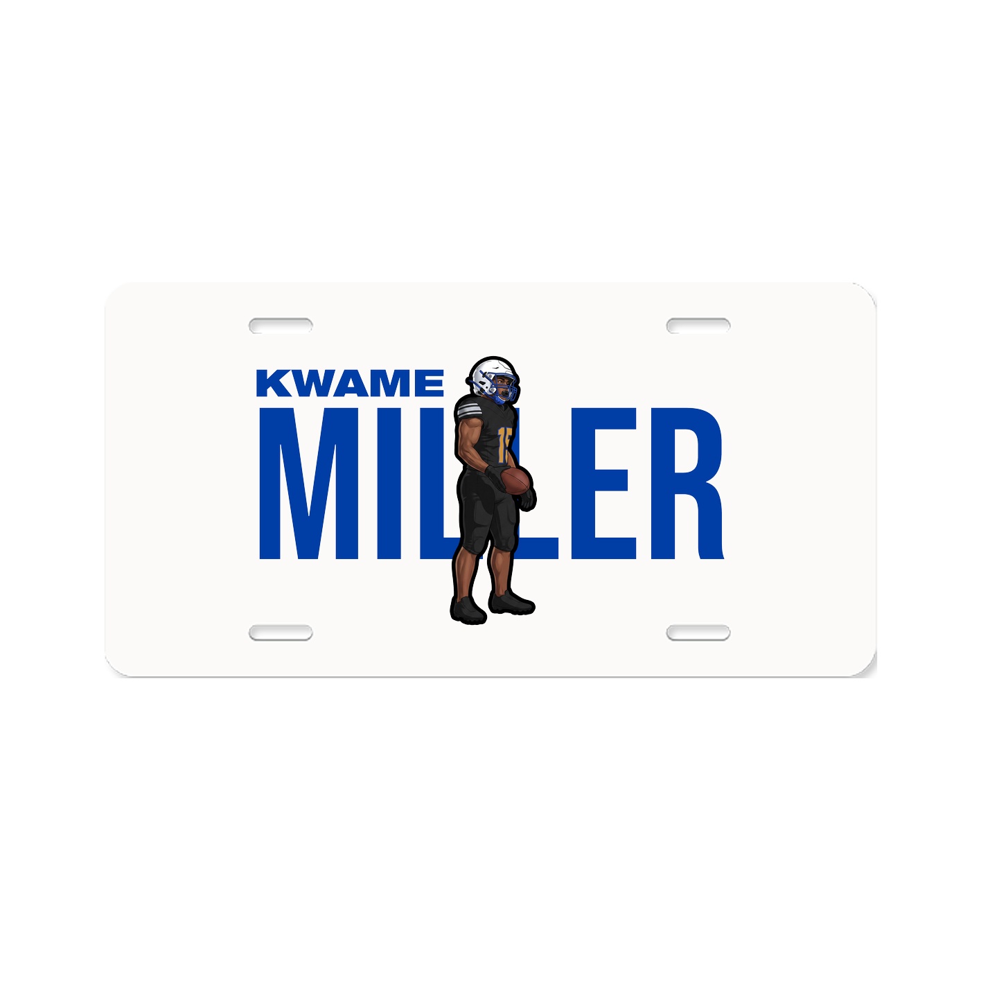 License Plate — Player Name in Classic