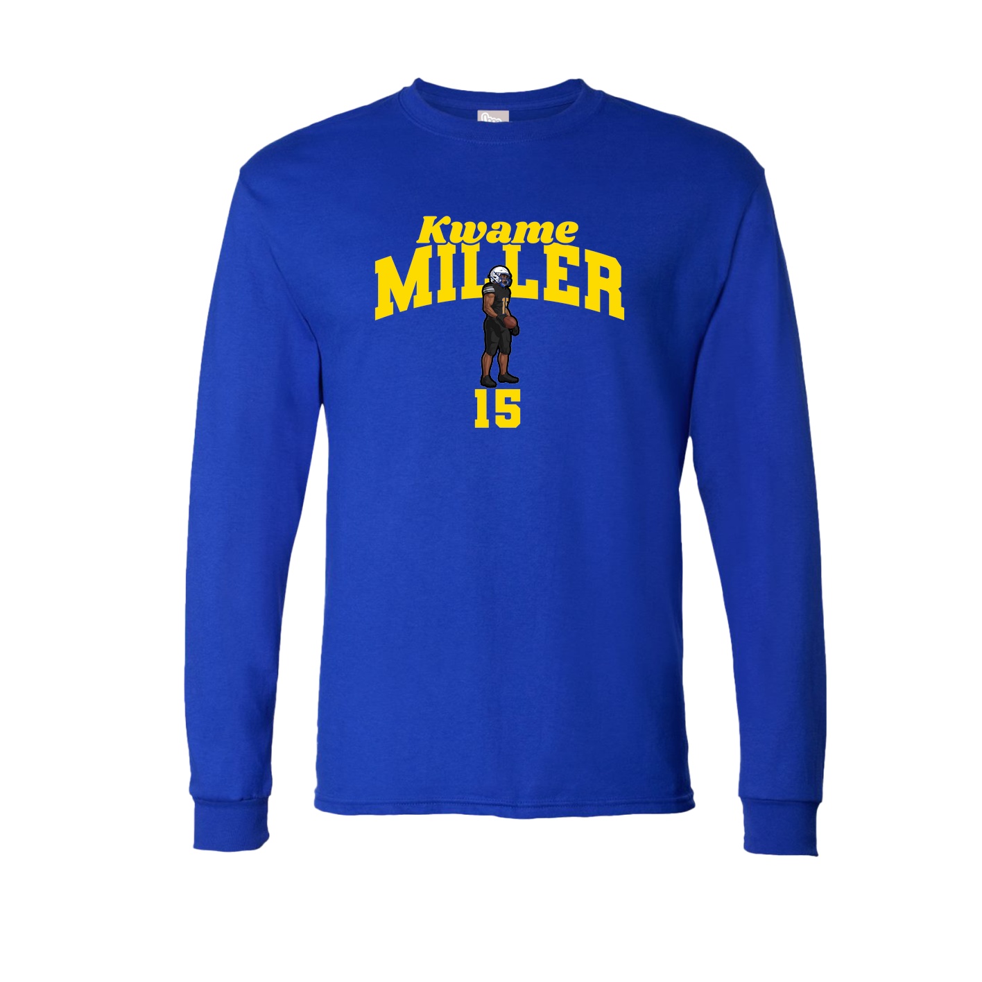 Long Sleeve Tee — Signature Arch in Royal