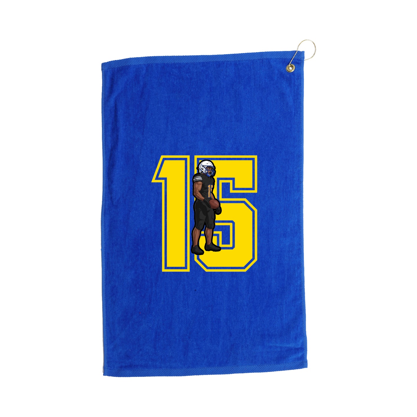 Golf Towel — Number in Royal