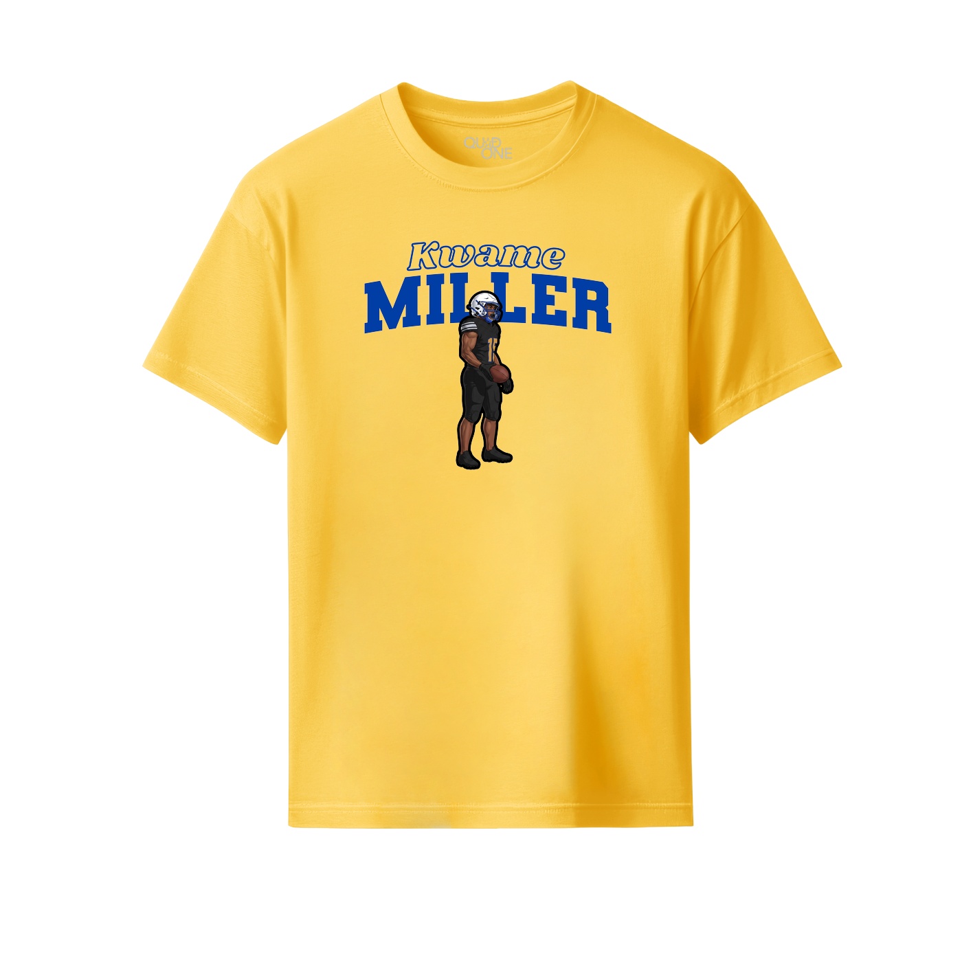 Youth Tee — Name Arch in Yellow