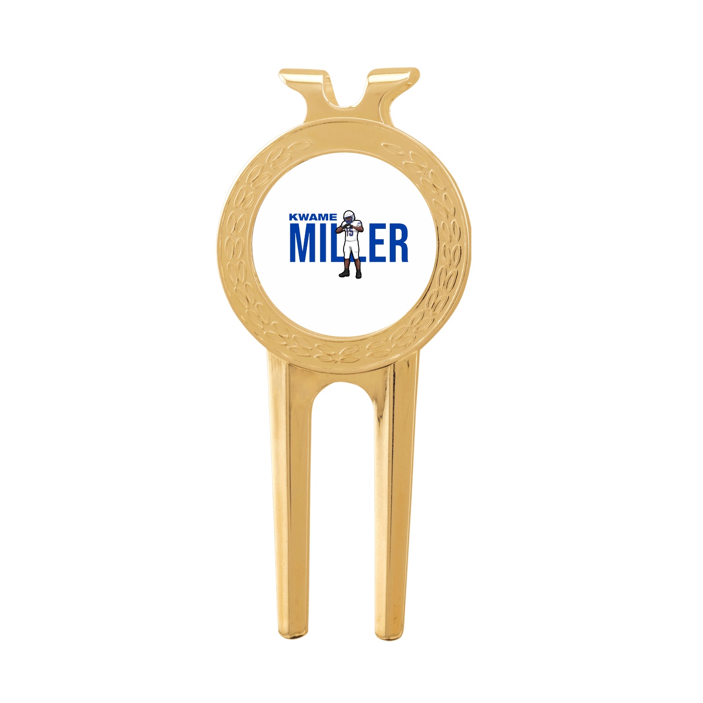 Divot Tool with Ball Marker — Player Name in Classic