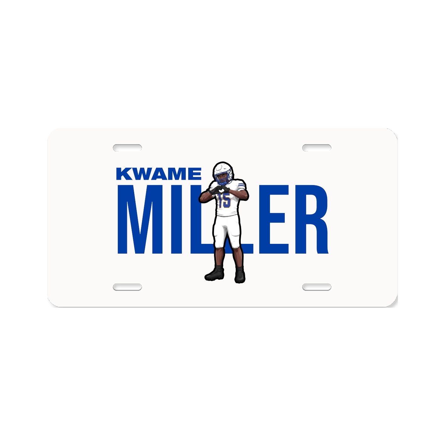 License Plate — Player Name in Classic